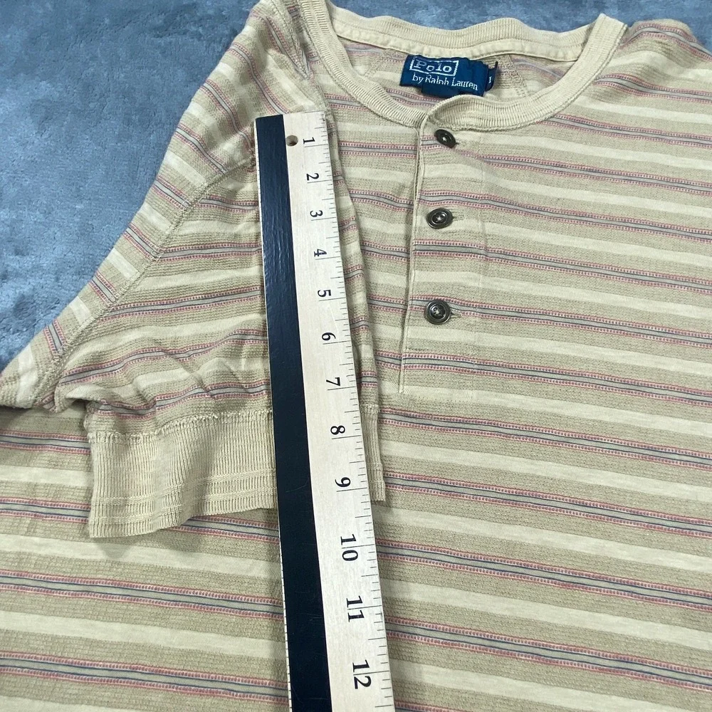 Vintage Polo Ralph Lauren 381 Bleeker T Shirt Large Mens Sportswear Knit Striped